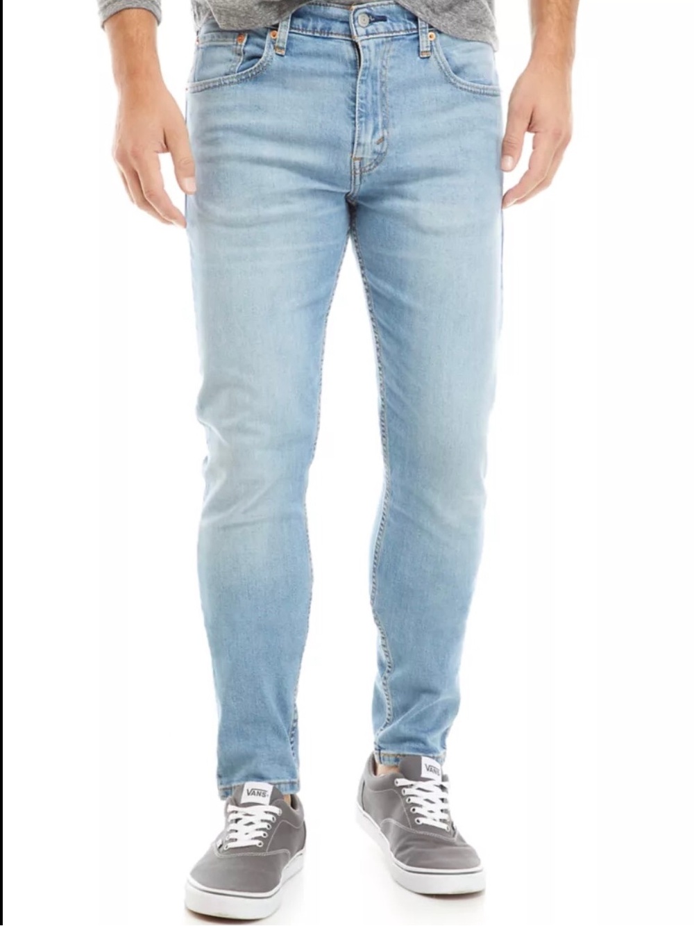 IZOD Men’s Slim Fit Jeans 34x32 Light Wash Blue Denim 5 Pocket Stretch EUC